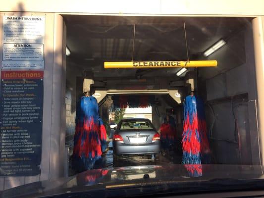 Brush car wash