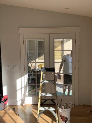 Swapped out old existing French doors