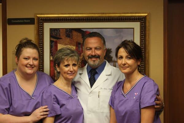 Dr. B and his girls Chris, Yelena and Natalya