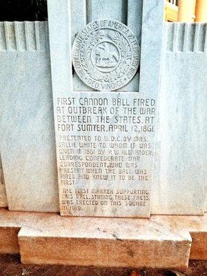 Historical monument at UPSON COUNTY COURTHOUSE in Thomaston, Georgia.