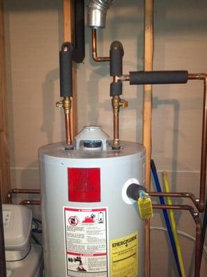 New Water Heater installation almost finished