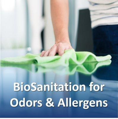 BioSanitation is all natural and removes 99.9% of allergens