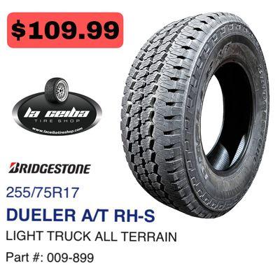 Tire 255/75R17 Bridgestone