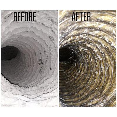 Before and after air ducts