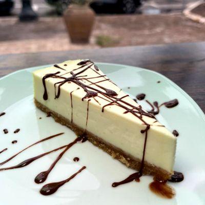 We have desserts! Cheese cake by slice