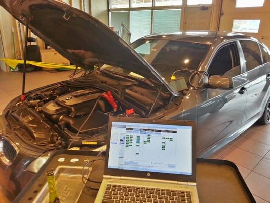 BMW Factory Diagnostics System. Performing a full vehicle scan!