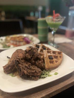 Fried chicken and waffles