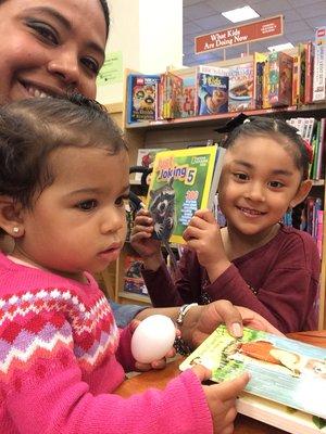 Visiting kid's books store