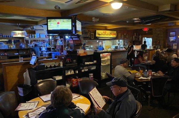 The dive bar interior