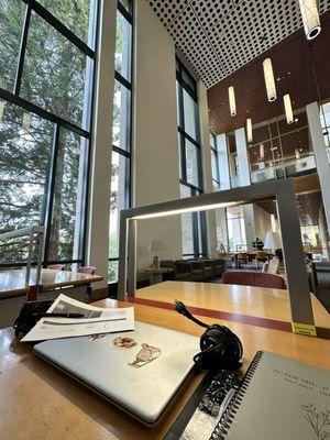 View from the 2nd floor study area