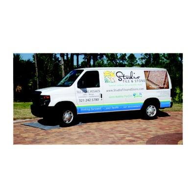 Studio Tile van, our mobile billboard