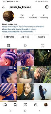 Follow my ig @braids_by_keekee