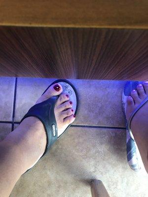 Gel pedicures