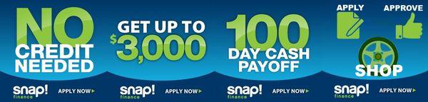 We offer SNAP Financing!!