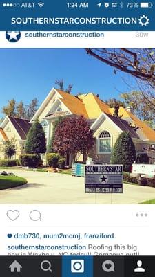 Installing new roof. Waxhaw, NC.