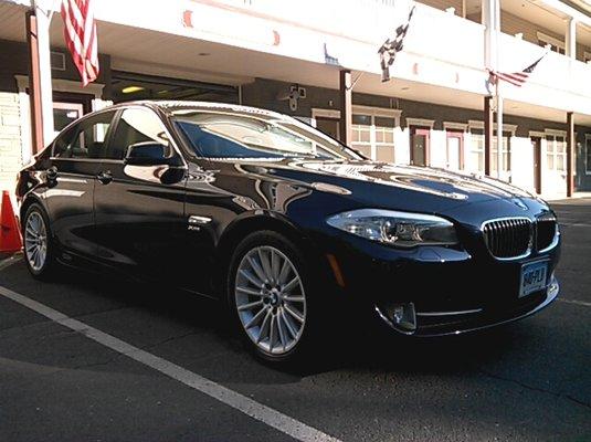 2011 BMW 525i.  Been coming here for 7 years and the car continues to look brand new.