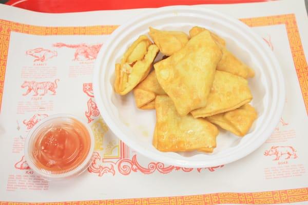 crab meat rangoon/ cheese wonton