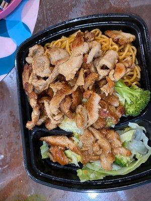 Chicken teriyaki with noodles