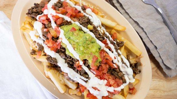 CARNE ASADA 
 SUPER FRIES