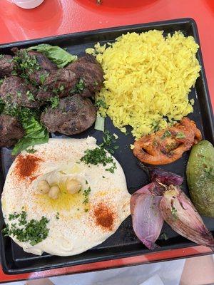 Lamb Kabob plate