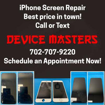 iPhone Screen Repair. Call or text to get a quote.