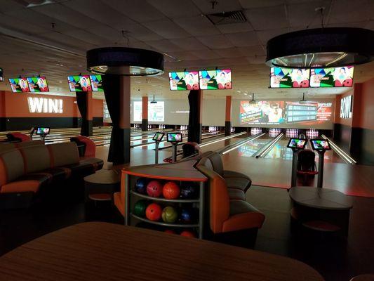 First floor bowling alley.