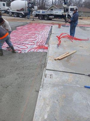 concrete pour