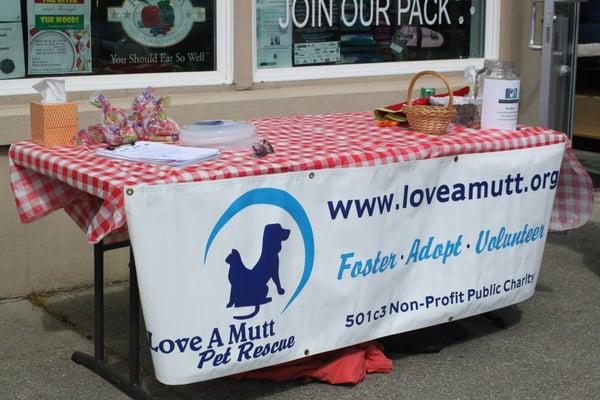 Adoption event with Love A Mutt Pet Rescue