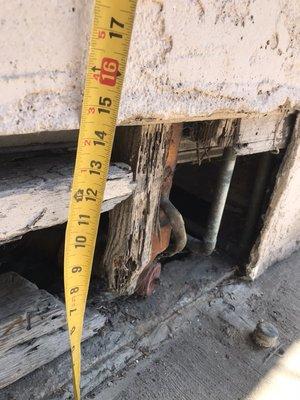 Rotted Foundation Cripples. Home needs help!