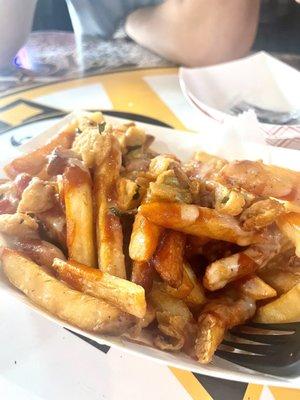 Tomato jam fries without Parmesan - very good!