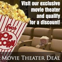 visit our 30 seat HD movie theater for recieve this deal