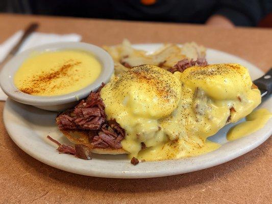 House Made Irish Corned Beef Benedict