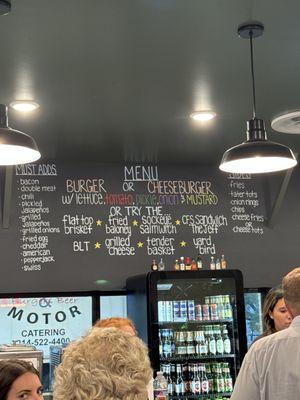 Menu board