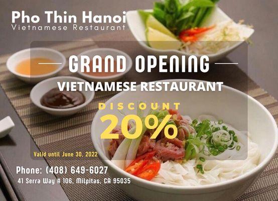 Grand Opening Discount