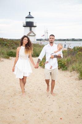 Family Photoshoot at Brant Point, Nantucket