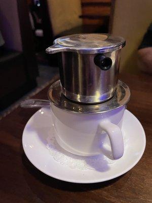 Vietnamese coffee with condensed milk