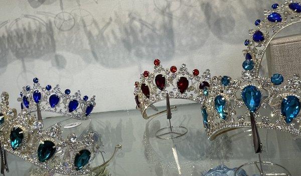 They sell tons of tiaras and crowns in different styles and gem colors.