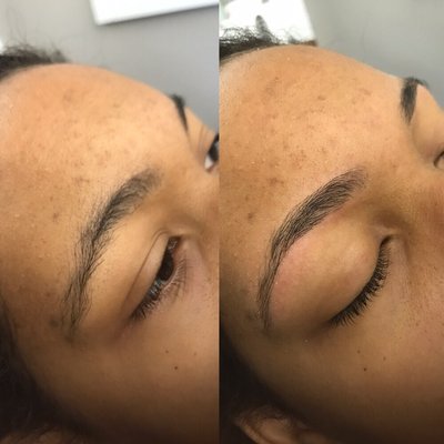 Perfectly Shaped Brows by Threading now at Simply Sugar Spa