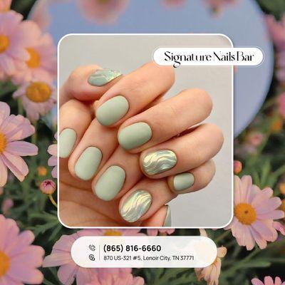 Nails are the exclamation point to your personal style statement  
-----------------------
Signature Nail Bar
870 US-321 #5, Lenoir City