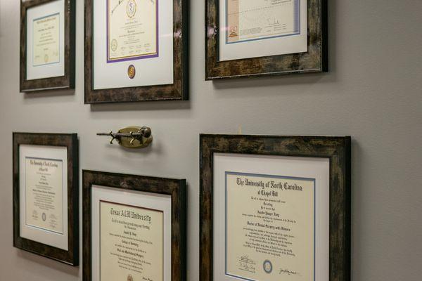 Degrees and certifications