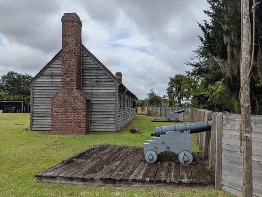 Reconstructed Fort King George Historic Site