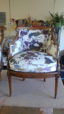 Antique chairs recover