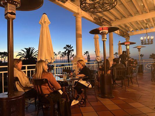 Patio with ocean view