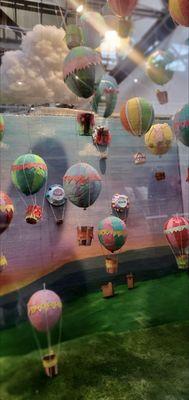 Paper mache hot air balloon