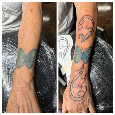 An enhancement to an old tattoo!