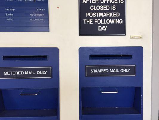 Inside mail slots!