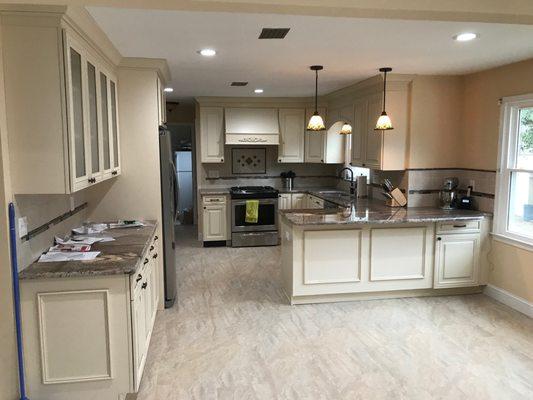 Complete Kitchen Remodel, in Bayville NJ what a beautiful kitchen pure perfection.