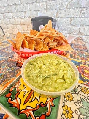 Large Chips and Guac! Dine in? Yes, please!!