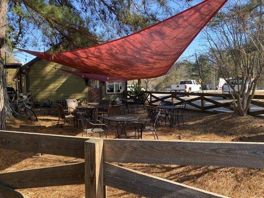 Outside sitting area