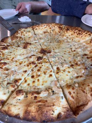 White clam pizza